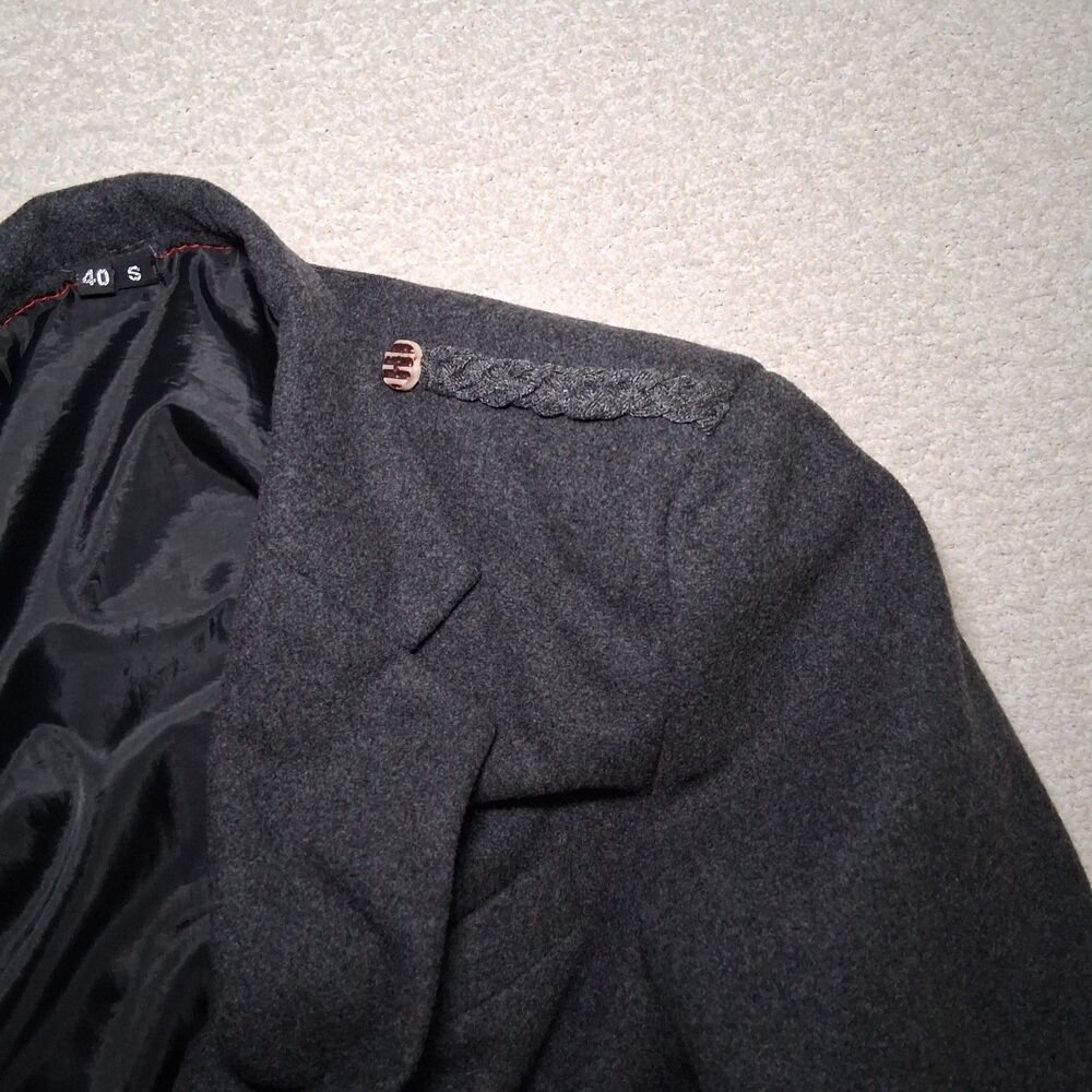 European Coat Mens S European Military Vtg Style Tailored Indie Steampunk Sz S - Picture 10 of 11